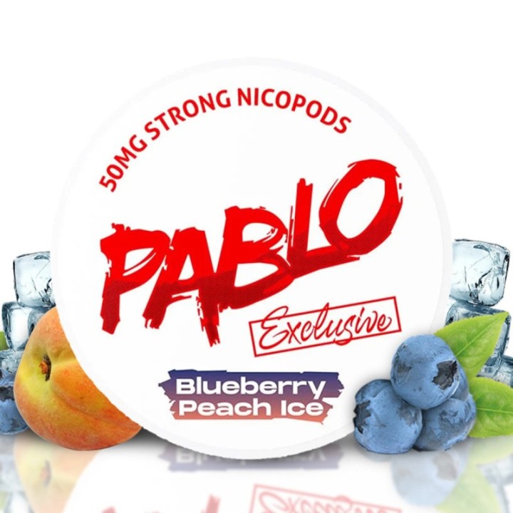 Pablo Blueberry Peach Ice - 50 mg