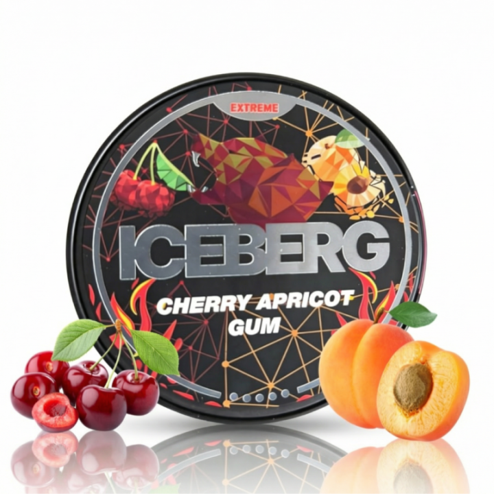 Iceberg Cherry Apricot Gum – 50MG