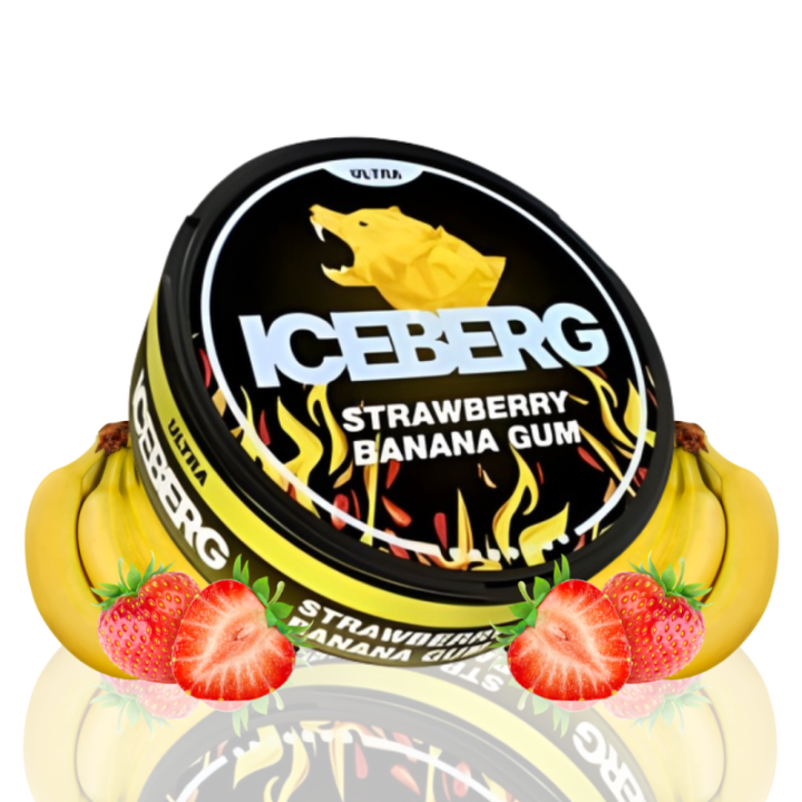 ICEBERG Strawberry Banana Gum – 70MG