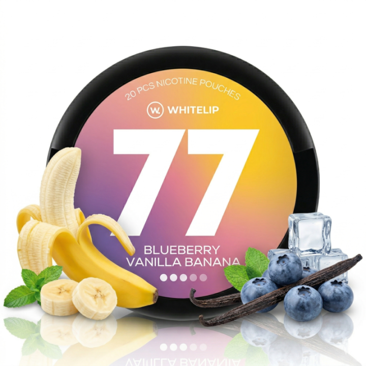 77 Whitelip Blueberry Vanilla Banana Medium – 16MG