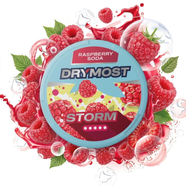 DRYMOST STORM RASPBERRY SODA - 50MG