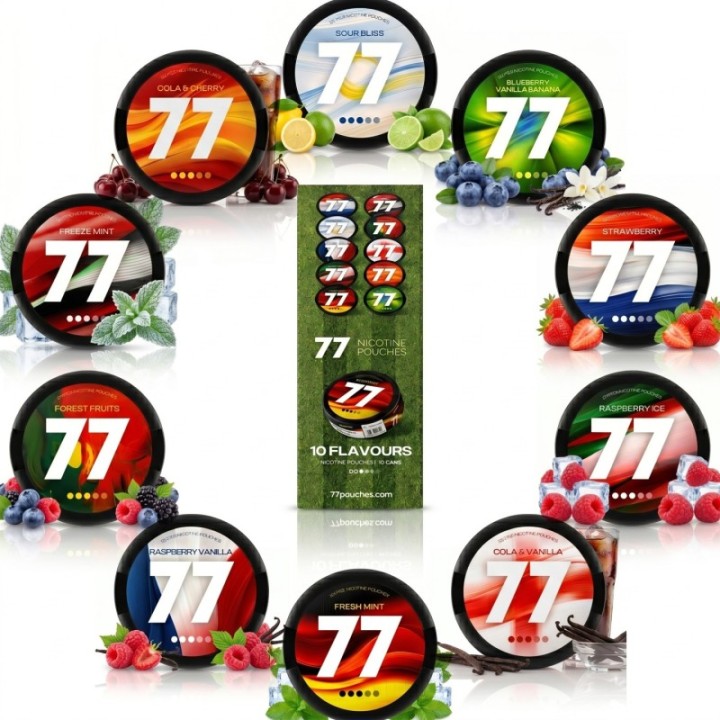 77 Multi Flavor Football Box – 16MG