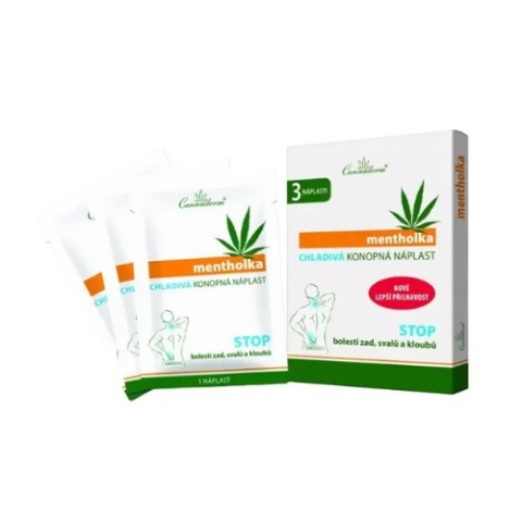 CANNADERM PLASTRY CHŁODZĄCE MENTHOLKA 3SZT CANNADERM PLASTRY CHŁODZĄCE MENTHOLKA 3SZT