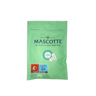 MASCOTTE FILTRY MENTHOL SLIM 120/6MM