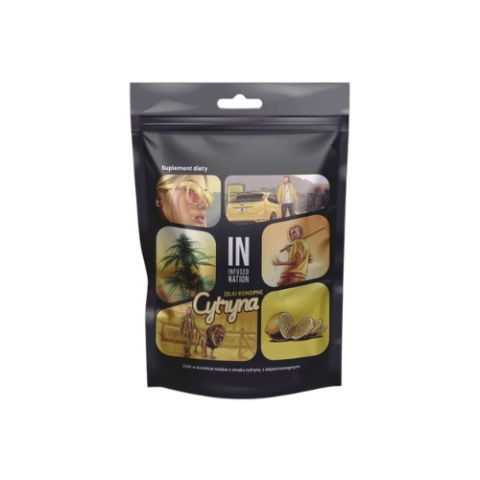 INFUSED NATION ŻELKI KONOPNE CBD CYTRYNA