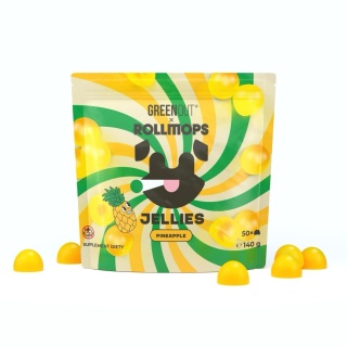 GREEN OUT X ROLLMOPS ŻELKI KONOPNE CBD JELLIES PINEAPPLE