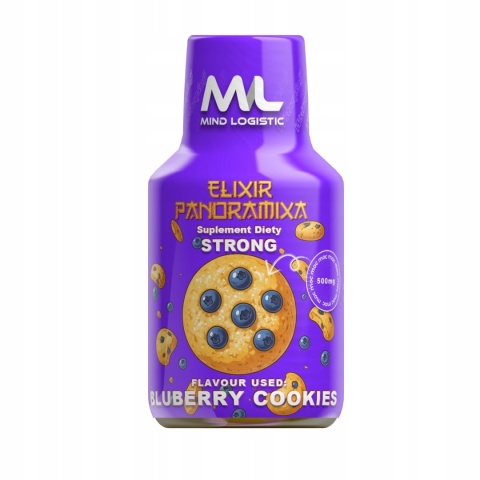 ELIXIR PANORAMIXA SHOT KONOPNY STRONG BLUEBERRY COOKIES