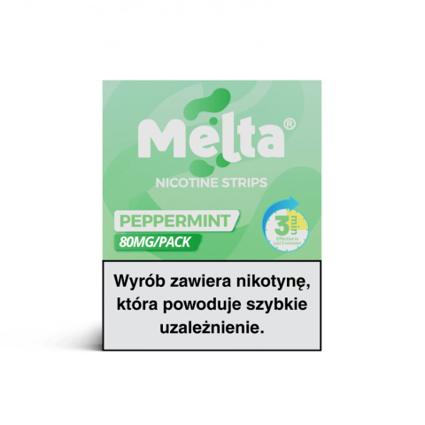 LISTKI NIKOTYNOWE MELTA PEPPERMINT LISTKI NIKOTYNOWE MELTA PEPPERMINT