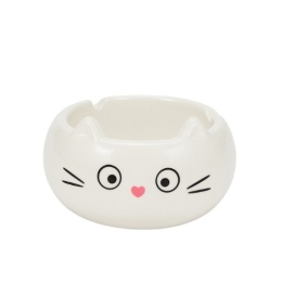 POPIELNICZKA CERAMICZNA CAT WHITE