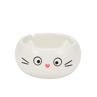 POPIELNICZKA CERAMICZNA CAT WHITE