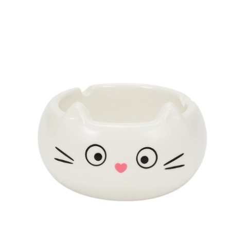 POPIELNICZKA CERAMICZNA CAT WHITE POPIELNICZKA CERAMICZNA CAT WHITE