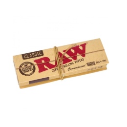 RAW BIBUŁKI SINGLE WIDE CLASSIC + FILTRY