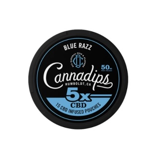 SNUS CBD CANNADIPS BLUE RAZZ 50 mg