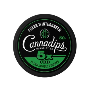 SNUS CBD CANNADIPS FRESH WINTERGREEN 50 mg